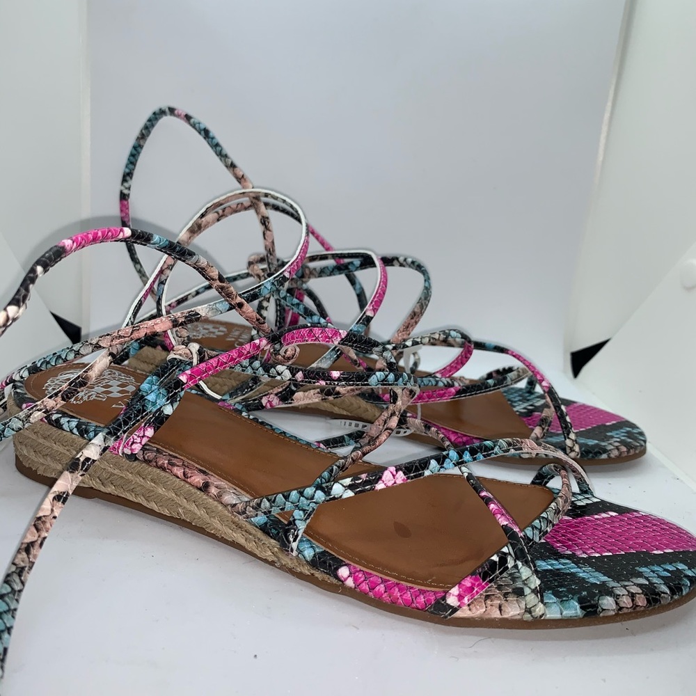 Vince Camuto Colorful Python Wedges - Picture 5 of 6